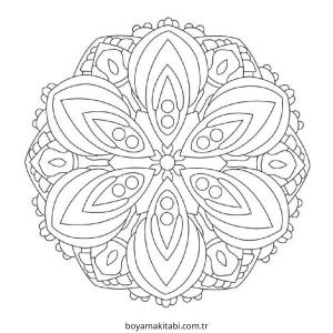 Mandala boyama sayfası – boyama etkinliği, çocuk aktivitesi