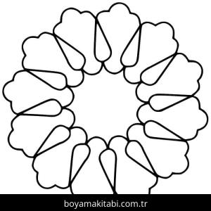 Mandala boyama sayfası – eğitici aktivite, yaratıcılık