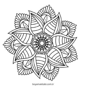 Mandala boyama sayfası – yaratıcılık, eğlenceli etkinlik