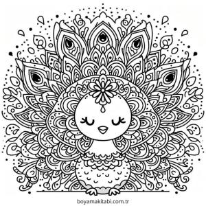 Mandala boyama sayfası – ücretsiz yazdır, boyama etkinliği