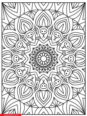 Mandala boyama sayfası, coloring page, ,