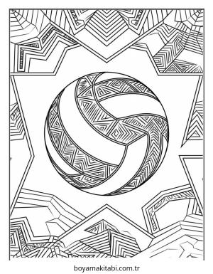 Mandala boyama sayfası – okul öncesi, evde etkinlik