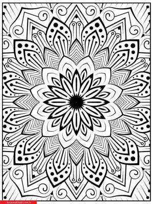 Mandala boyama sayfası, coloring page, ,