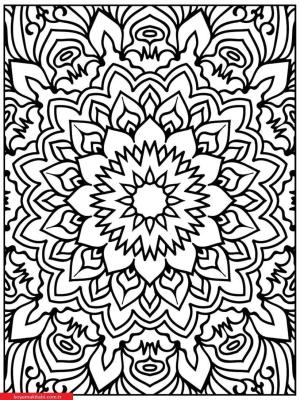 Mandala boyama sayfası, coloring page, ,