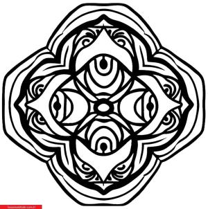Mandala boyama sayfası, coloring page, ,