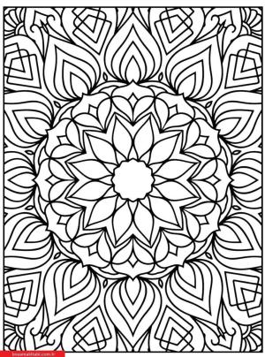 Mandala boyama sayfası, coloring page, ,