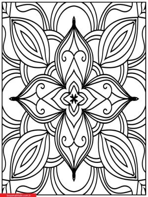 Mandala boyama sayfası, coloring page, ,
