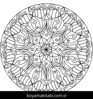 Mandala boyama sayfası – yaratıcılığı geliştirir, keyifli zaman