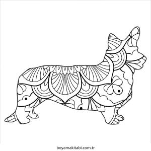 Mandala boyama sayfası – okul öncesi, evde etkinlik