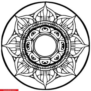 Mandala boyama sayfası, coloring page, ,