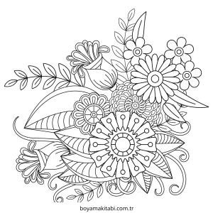 Mandala boyama sayfası – sanatsal çalışma, çocuklar için