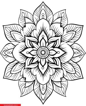 Mandala boyama sayfası, coloring page, ,
