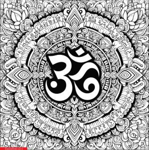 Mantra Mandalaları boyama sayfası, coloring page, ,