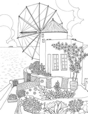 Manzara boyama sayfası,  coloring page, Manzara Estetiği, 