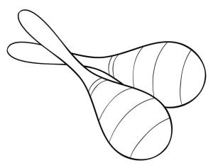 Marakas boyama sayfası,  coloring page, Mükemmel Marakas, 