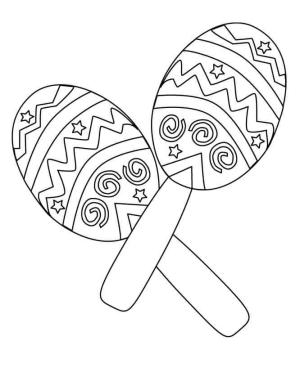 Marakas boyama sayfası,  coloring page, Serin Marakas, 