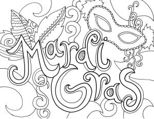 Mardi Gras boyama sayfası,  coloring page, Mardi Gras Festivali Resmini Çiz, 