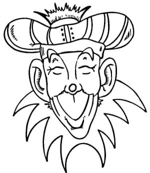 Mardi Gras boyama sayfası,  coloring page, Mardi Gras Festivali’ni çizin, 