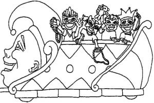 Mardi Gras boyama sayfası,  coloring page, Çocukları ve Mardi Gras’ı çizin, 