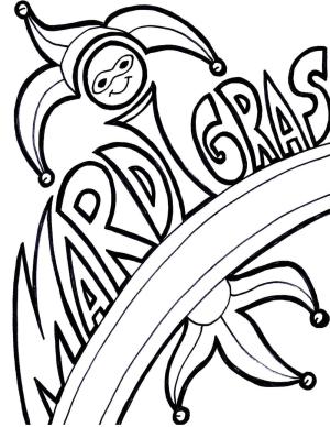 Mardi Gras boyama sayfası,  coloring page, Ücretsiz Mardi Gras Çiz, 