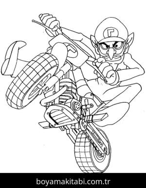 Mario Kart boyama sayfası – ücretsiz yazdır, boyama etkinliği