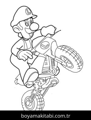 Mario Kart boyama sayfası – okul öncesi, evde etkinlik