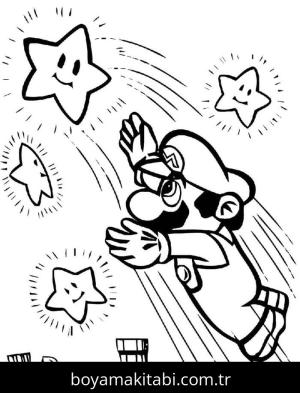 Mario boyama sayfası – eğitici aktivite, yaratıcılık