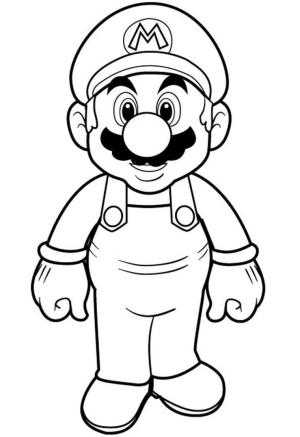 Mario boyama sayfası,  coloring page, Süper Mario, 