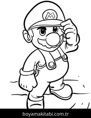 Mario boyama sayfası – kolay boyama, eğitici aktivite