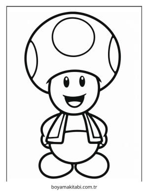 Mario boyama sayfası – eğitici aktivite, yaratıcılık