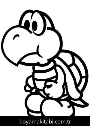 Mario boyama sayfası – çocuklar için, çizgi film temalı