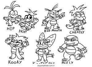 Mario boyama sayfası – ücretsiz yazdır, boyama etkinliği