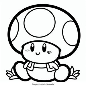 Mario boyama sayfası – okul öncesi, evde etkinlik