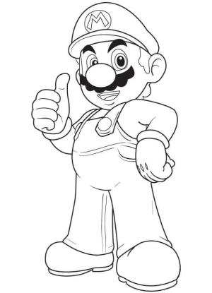 Mario boyama sayfası,  coloring page, Havalı Mario, 