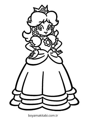 Mario boyama sayfası – sevimli karakter, sanatsal çalışma