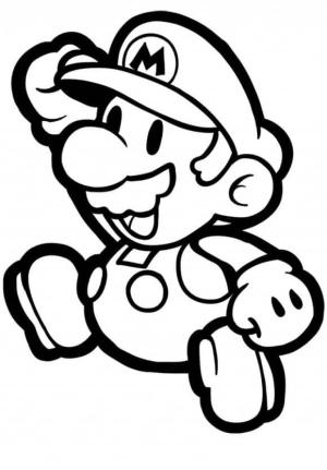 Mario boyama sayfası,  coloring page, Kağıt Mario, 