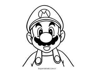 Mario boyama sayfası – eğlenceli etkinlik, el becerilerini geliştirir
