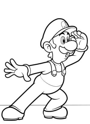 Mario boyama sayfası,  coloring page, Mario Bros. Luigi, 