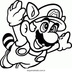 Mario boyama sayfası – çocuk aktivitesi, PDF indir