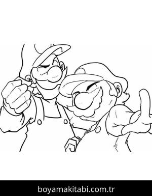 Mario boyama sayfası – yaratıcılığı geliştirir, keyifli zaman