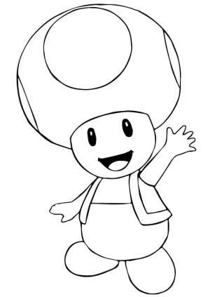 Mario boyama sayfası,  coloring page, Mario Bros. Kurbağa, 