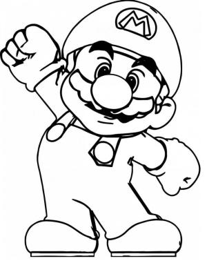 Mario boyama sayfası,  coloring page, Güzel Mario, 