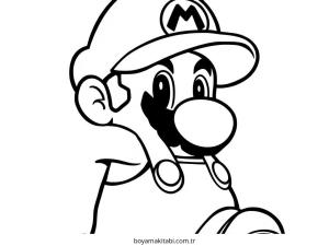 Mario boyama sayfası – el becerilerini geliştirir, boyama çalışması