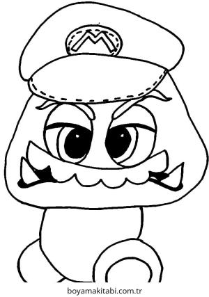Mario boyama sayfası – kolay boyama, eğitici aktivite
