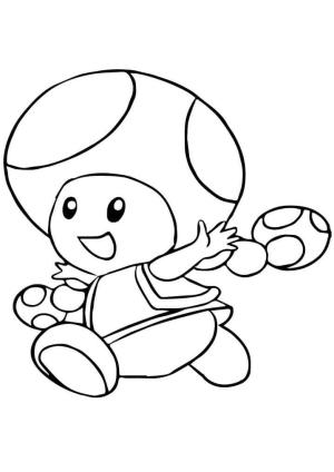 Mario boyama sayfası,  coloring page, Toadette, 