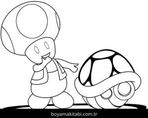 Mario boyama sayfası – evde etkinlik, ücretsiz yazdır
