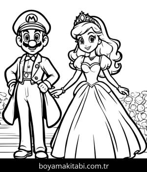 Mario boyama sayfası,  coloring page, çerçeveli, oyunlu, oyunlu