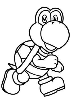 Mario boyama sayfası,  coloring page, Mario Bros Koopa Troopa, 