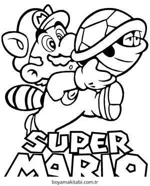 Mario boyama sayfası – PDF indir, sevimli karakter