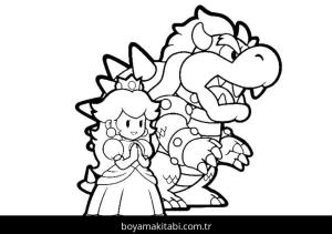 Mario boyama sayfası – yaratıcılık, eğlenceli etkinlik